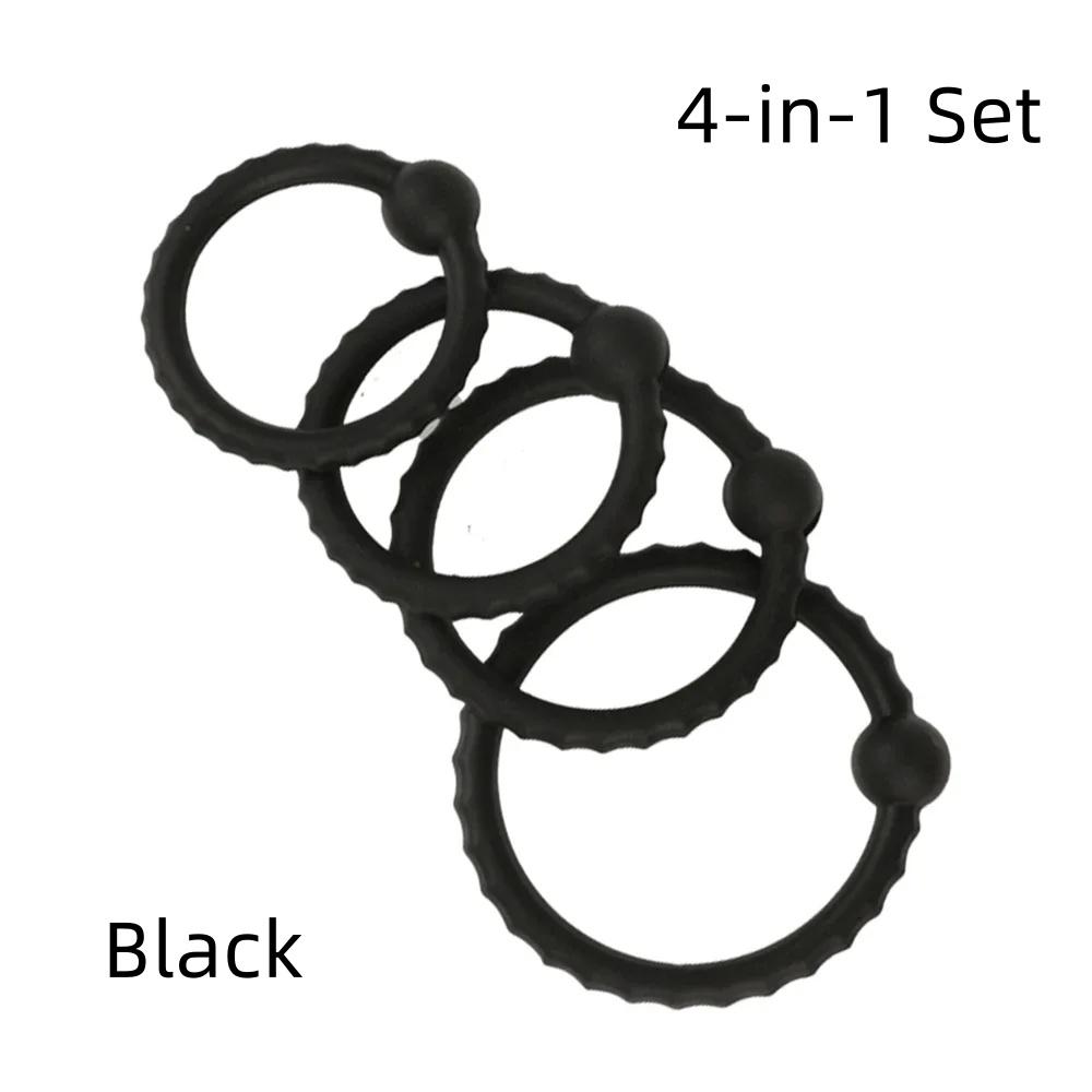 BDSM Ejakulation Verzögerung Einschränkung Dick Penis Cockring,Silikon Cockring Männer Stretching,Abnehmbarer Hodensack Ball Stretcher Sextoy