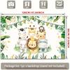 2D Baby Shower Jungle Lion & Zebra Animals Photo Booth Banner