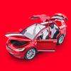 1/24 Tesla Model X SUV Alloy Car Model Diecast Metal Vehicles Car Model Simulation Sound and Light Collection Childrens Toy Gift