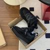 Stivali da neve Mel da donna Nuovi invernali Pelliccia Integrata Pile Ispessito Allacciatura Stivaletti Corti Scarpe Calde in Cotone Henan Sangpo