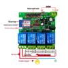 Graffiti Tuya 3-Mode WiFi Smart 4-Channel Power Switch Module with DC7-32V Circuit Breaker & Voice Control.