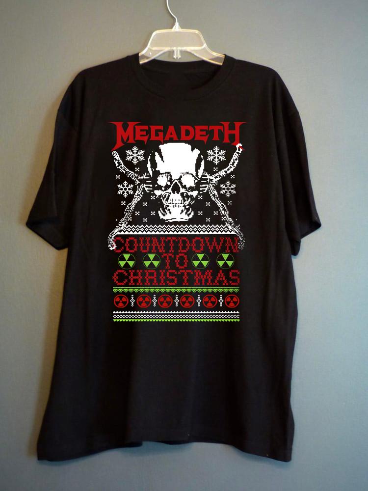 Countdown to Christmas Megadeth Band Shirt Unisex Concert S-5XL AR692 Unisex T-Shirt L