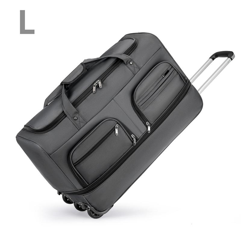 Reisetasche mit erhöhter Kapazität, multifunktionale, zusammenklappbare und erweiterbare Gepäcktasche für College-Studenten, Trolley-Tasche für lange Strecken