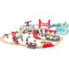 Hape City Rail Box Set Wooden Educational Toy 75x87x14cm for Ages 3 and Up