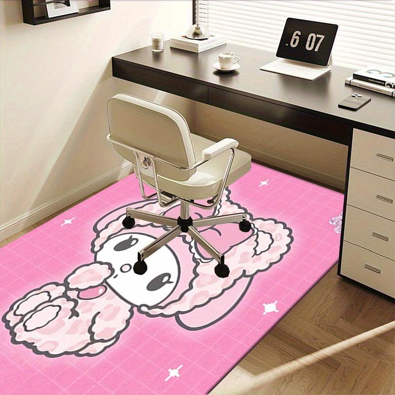 Office Rug My Melody, Kawaii Anti-Slip Rug, Machine Washable for Living Room, Bedroom, Office, Multiple Sizes, Bedroom Mat, Decorative Mat, Durable Ma