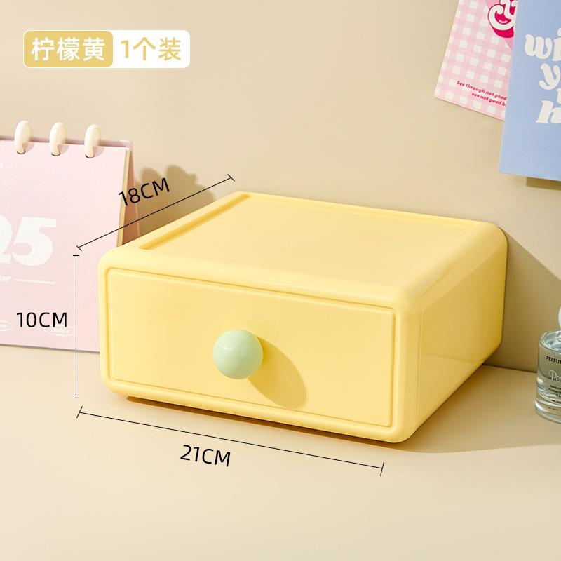 Desktop Drawer Organizer Multi-Color Storage Box, Large Capacity Stationery Holder for Office Home School