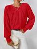 Women's Round Neck Cable Knit Sweater - Long Sleeve, Solid Color, Autumn Winter Versatile Pullover.
