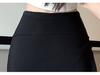 Women's Summer Petite A-Line Bodycon Skirt with Side Slit – Elastic and Slimming