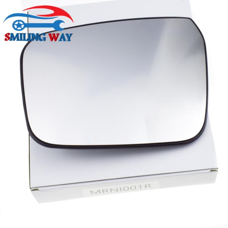 Left or Right Heated Rearview Door Side Wing Mirror Glass with Backing Plate For Nissan Pathfinder R51 & Navara D40 2005-2013