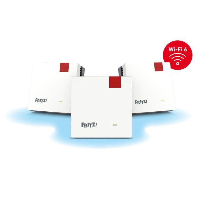 FRITZ! Mesh Set 1600 Wi-Fi 6 Dual-Band, Sistema Mesh 3 Pezzi