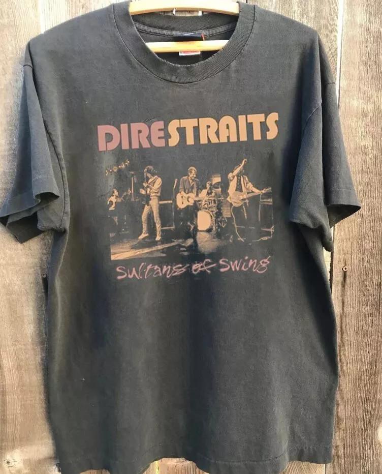 

Dire Straits Band Sultan Of Swing Charcoal T Shirt Full Size S-4XL L