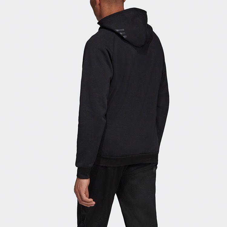 adidas Sweatshirts Men's Black Hooded Moderate Regular DY5821