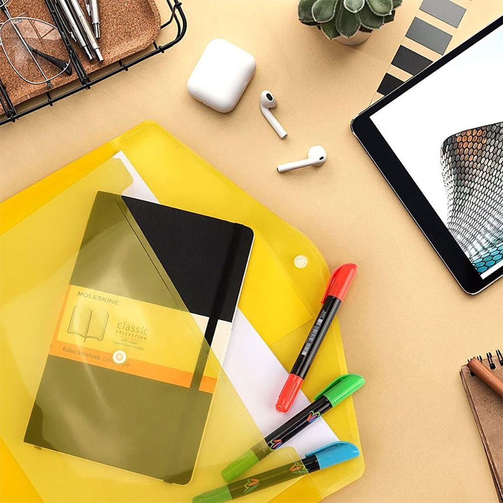 PP A4 Folder Office School Supplies Document Paper Organizer High Quality Storage Bag