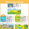 Childrens Educational Puzzle Book With Reusable Magnetic Stickers For Focus Development And Quiet Play