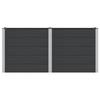 Raised Garden Bed Black 200 X 50 X 91 Cm