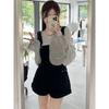 Women's Plus Size Slim-Fit Denim Overall Shorts - Stylish Summer A-line One-Piece for Petite Figures