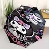 Kuromi,Sanrio Automatic Umbrella-Foldable, Durable 8-Bone Design, Compact and Stylish, Great for Camping, Halloween, Christmas, Mother's Day