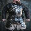 Medieval Breastplate Steel Armor Dwarven Cuirass Skirt Wearable Knight Half Suit Breastplate Protector Halloween Suit