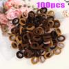 Small Rubber Band High Elasticity Does Not Hurt The Hair Multi Color System 2 Cm Diameter