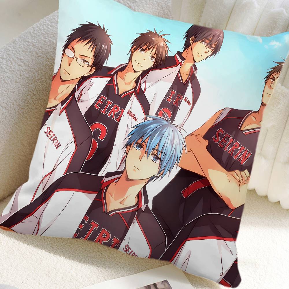 Sports Anime Kurokos Basketball Pillow Case Square Pillow Bedroom Sofa Leisure Comfort Cushion Car Home Decoration