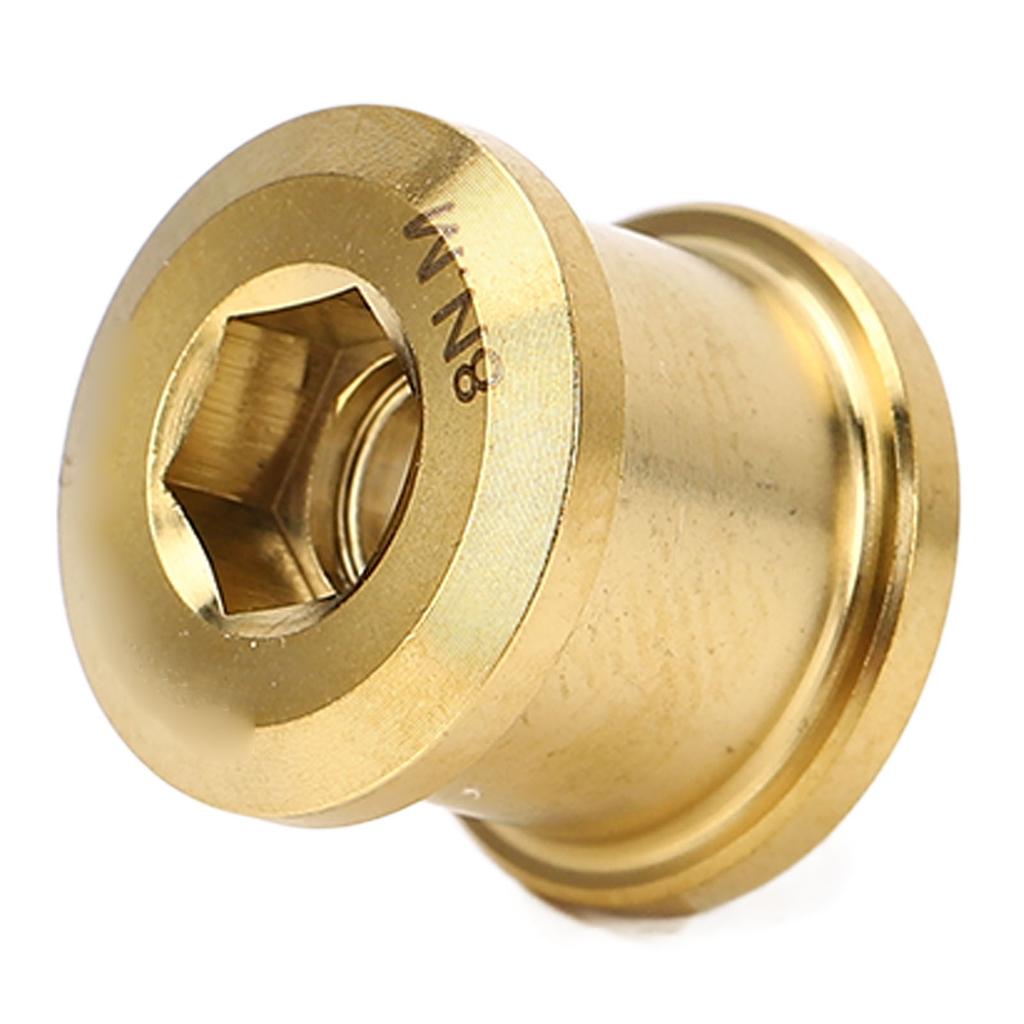 4pcs 6.5mm Mountain Bike Chainring Bolts Alloy Chainring Bolts Single Disc Chainwheel Screw for