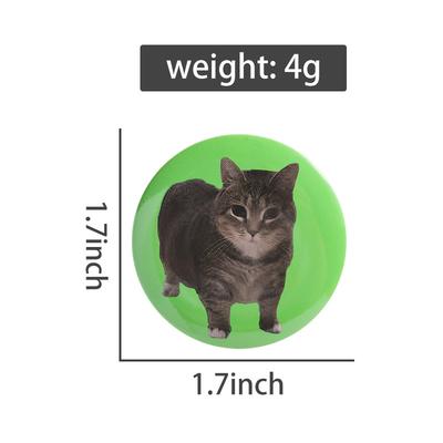 Broșe Emailate Pisicuțe Drăguțe Meme Amuzante Oiia Insigne de Rever 44mm Bijuterii Animale Desen Animat Cadou pentru Prieteni