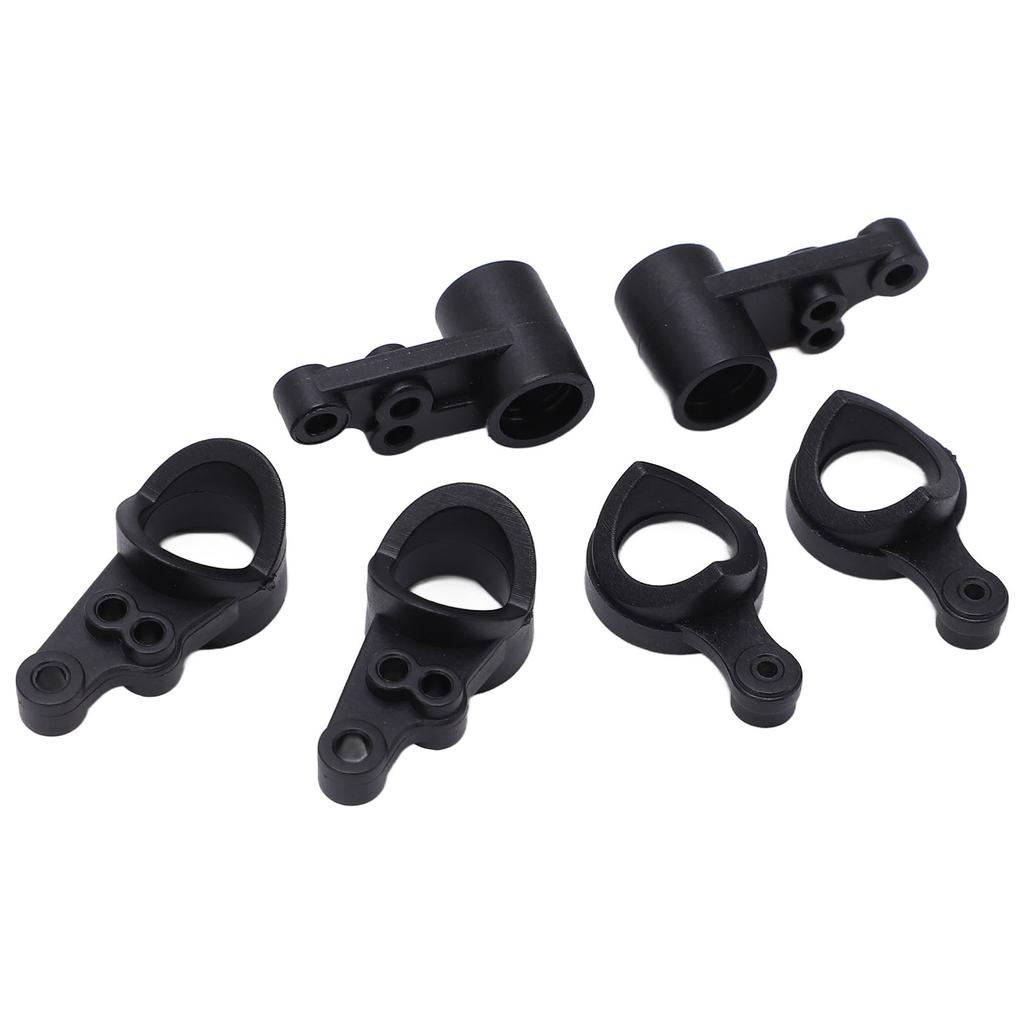 2 Sets RC Steering Knuckle Kit Black Plastic for WLtoys 144001 144010 114 RC Car Model