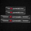 4PCS Car Threshold Protector Transparent Decorative Badge Sticker for Citroen ELYSEE DS5 DS5LS C4L DS3 DS4 DS6 C1 C2 C3 C4 C5 C6