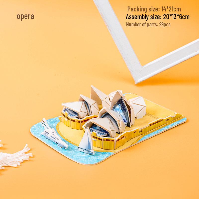 3D Handmade DIY Educational Jigsaw Puzzle for Early Childhood Development