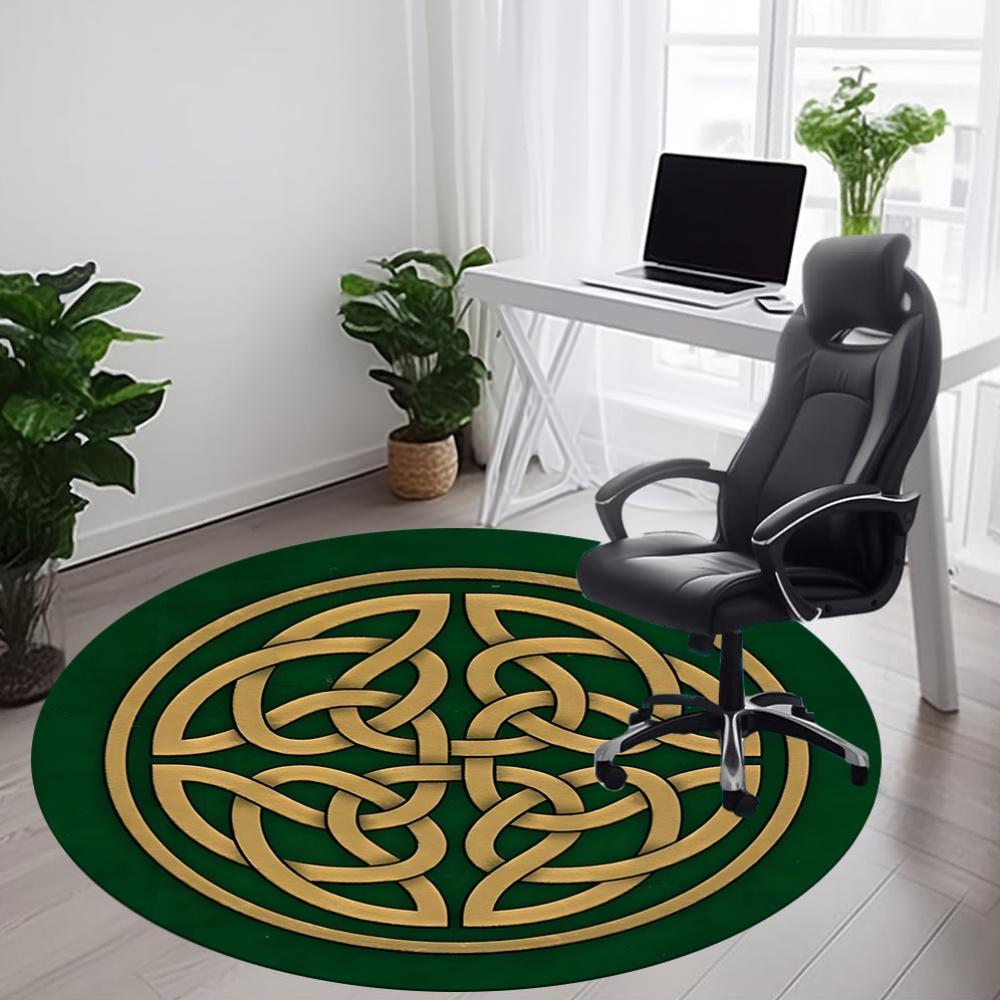1 st Keltische Knoop Kantoor Ronde Vloerkleed, Mat Geschikt Voor Kantoor, Onder Kantoorbureaus Slaapkamer Woonkamer Huisdecoratie, Kamer Decor