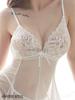 Sexy Rigid M Size [Vivid Style] Lingerie, Babydoll, Mesh, Lace, Basic, Sheer, Beautiful, Women's, White,