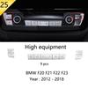 For BMW 1 2 Series F20 F21 F22 F23 Carbon fiber Car Control CD Panel Cover Trim Air conditioning Outlet Frame Decoration Sticker LNYCP1