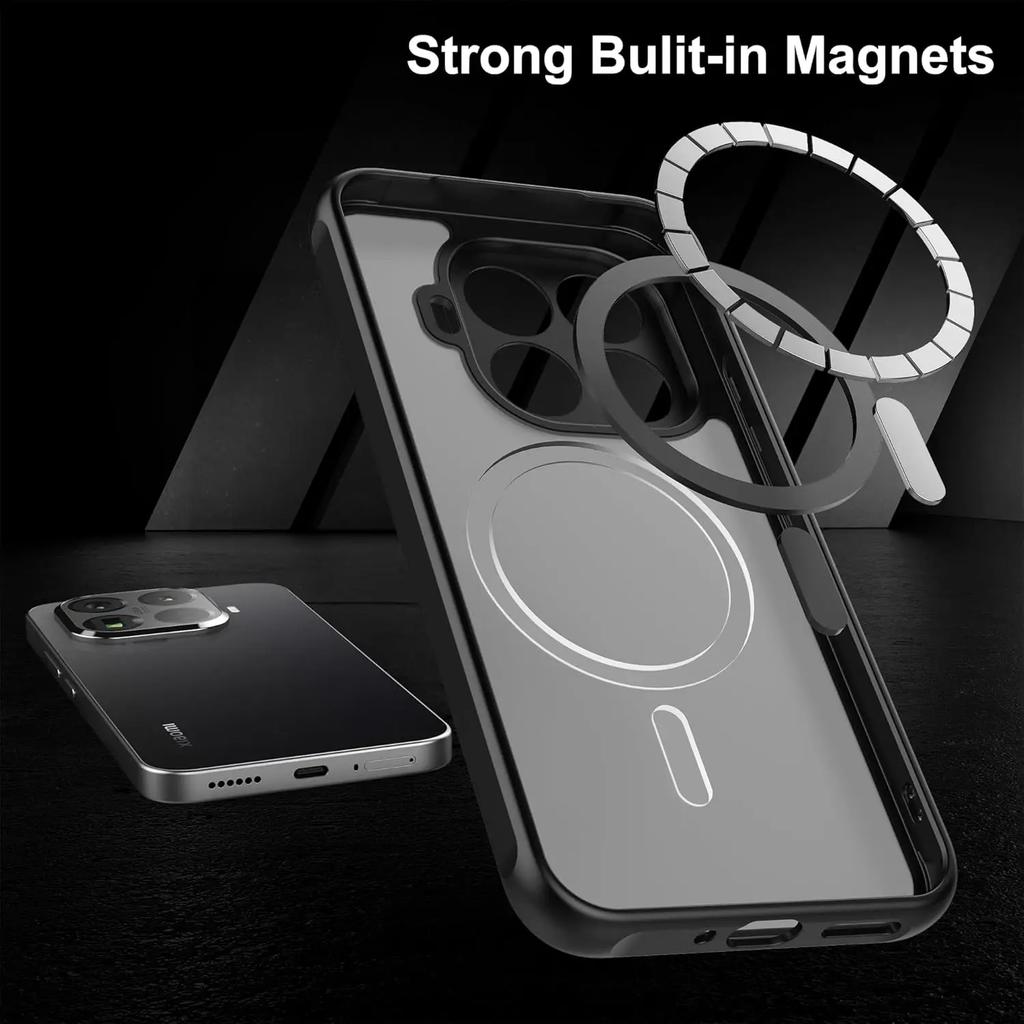 Xiaomi 17 Pro Max 15 14 Ultra T Pro için Mat Arka Kapak, Magsafe Manyetik Kablosuz Şarj, Kamera Koruyucu, Darbeye Dayanıklı Kılıf