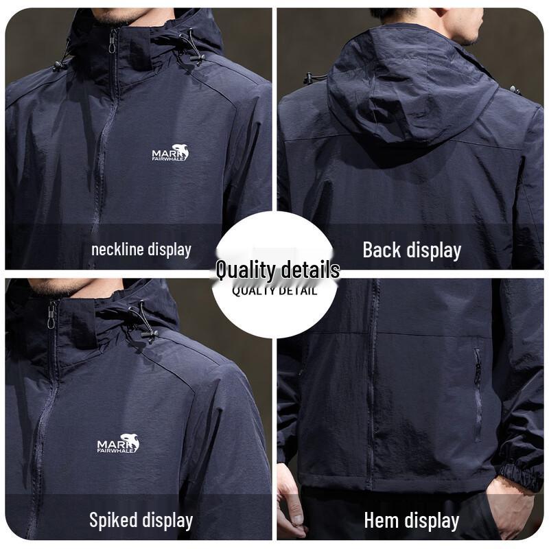 Mark Fairwhale Men's Casual Hooded Jacket