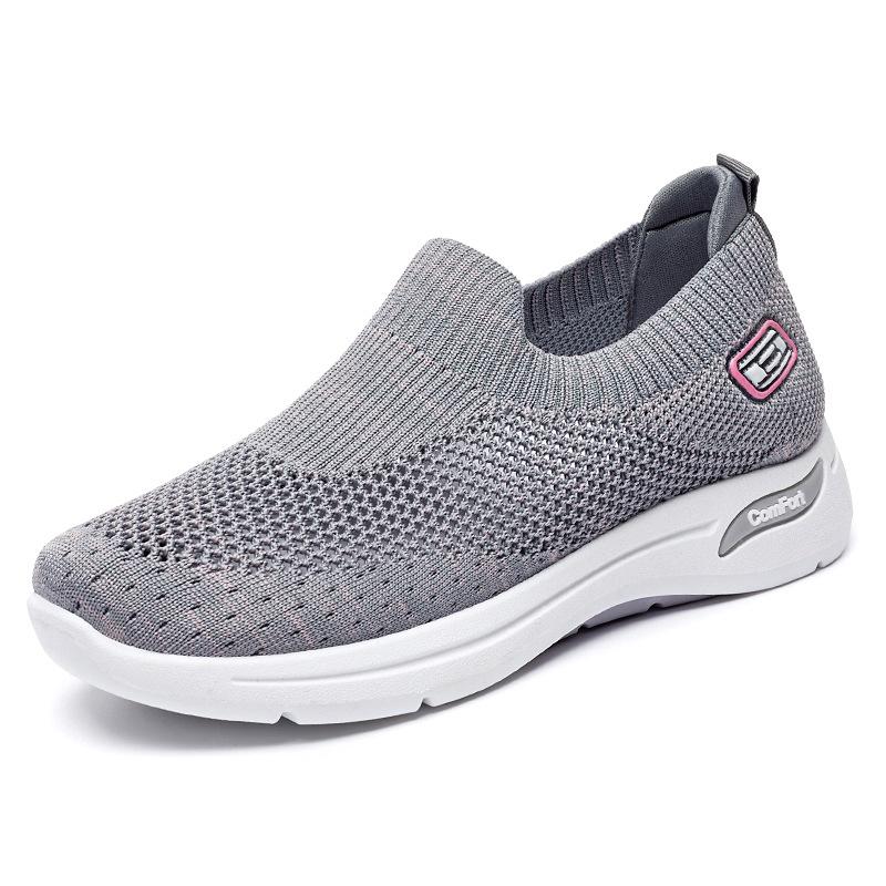 Shoes Women's 2024 Autumn Women's Shoes Casual Mother Shoes Socks Mesh Shoes Soft-soled Sports Shoes Women's Breathable and Comfortable