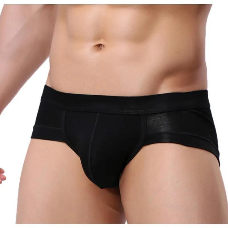U Convex Pouch Briefs For Men Sexy Underwear Soft Panties Mini Boxer Brief Bikini Trunks Breathable Underpants Solid Lingerie