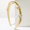 Luxury Pastel Colorful Hairband Sparkling Square Crystal Flower Hair Accessory Sweet Elegant Prom Birthday Party Headwear