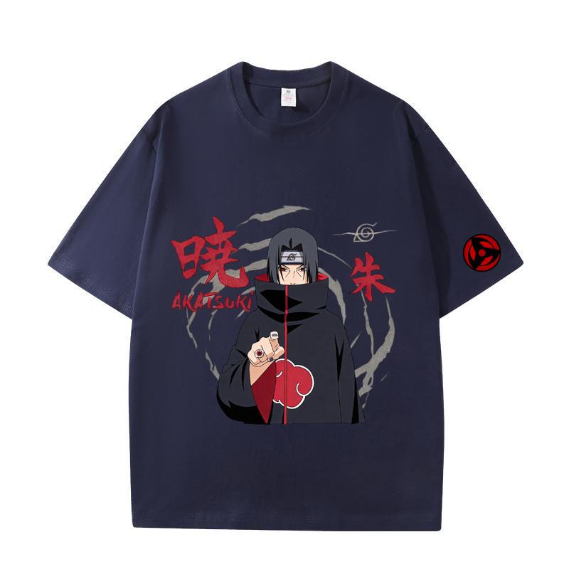 Cartoon Anime Naruto Aufdruck Oberteil 2026 Sommer Neues T-Shirt Unisex Anime Naruto Sport Baumwoll-T-Shirt