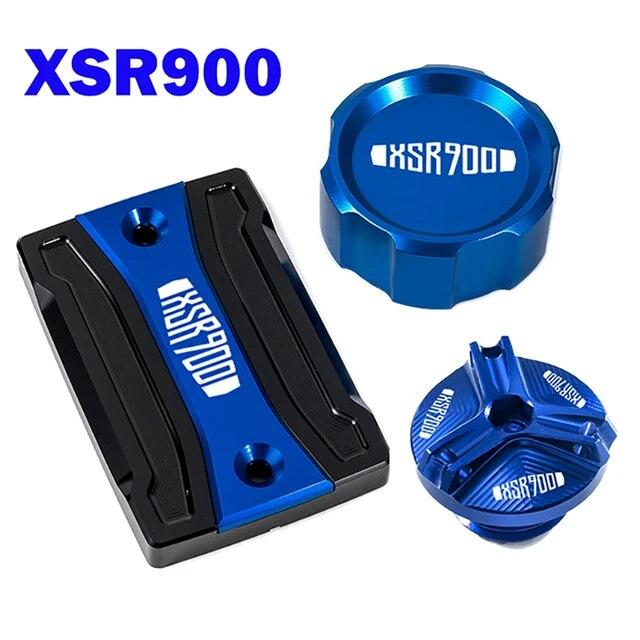 For Yamaha XSR900 XSR700 XSR 900 700 2014- Motorcycle CNC Front Rear Brake Fluid Reservoir Cover Engine Oil Filler Cap