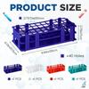2025 New 4 Pcs Plastic Test Tube Rack Test Tube Holder Rack Detachable Tube Holder For 16Mm Test Tubes