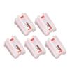 5PCS with White Plastic Case Turntable Replacement Needles Phonograph Stylus  for LP Vinyl Record