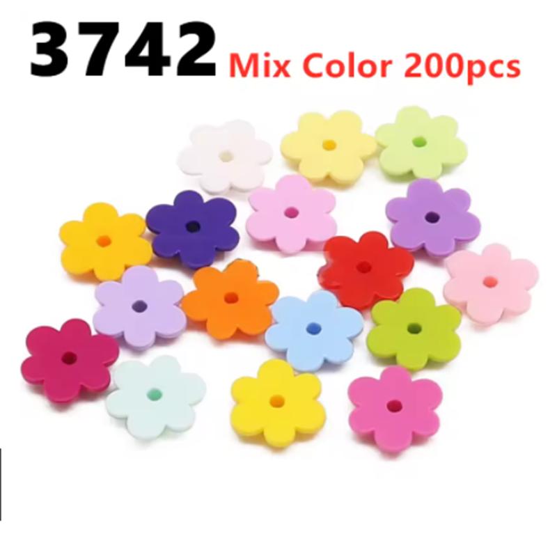 Buildings Blocks Plants Tree Leaf Flower 32606 6064 2417 2423 3741 2435 33291 6255 DIY Compatible Parts Grass Bush Military City