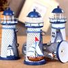 Mediterranean LED Light Lantern Light House Table Decoration