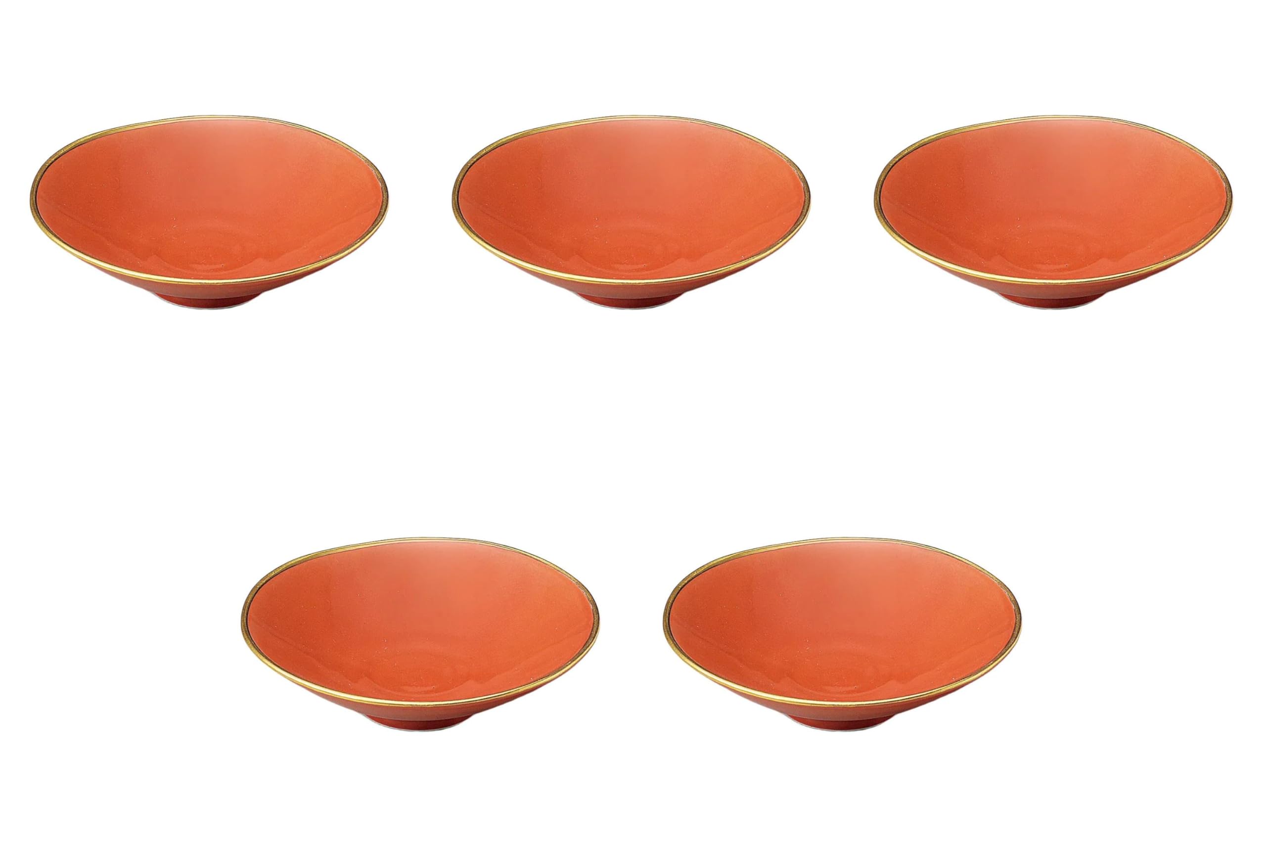 

Set of 5 Gold Small Bowls x Arita Ware Bowls by Setomonohonpo Four-Glazed (Red) [15.5 4.5cm] Medium-sized красный