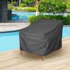 Outdoor Furniture Cover Sun Resistant Patio Chair Cover Water Resistant Oxford Fabric Silver Coating Adjustable Strap Home