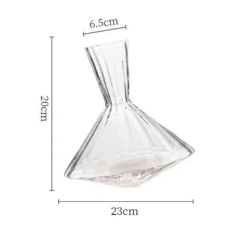 High end crystal glass decanter gift, 360 degree rotating drum,wine separator, champagne whiskey bottle, home bar