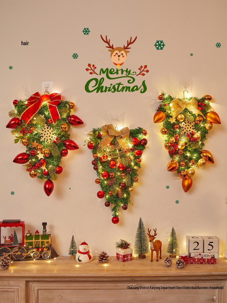 Christmas Door Wreath & Holiday Ornament for Festive Decor