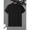 European Size Men's Casual Fashion Printed T-Shirt - Breathable cotton, Crew Neck, Geometric Design, All-Season Wear