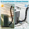 3 Layers HVAC Copper Pipe Insulation Cover 200x30cm 600D Oxford AC Pipe Insulation Covers  for Outside Copper Line Insulation Sl