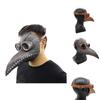 Stilvolle Pestdoktormaske mit langer Nase aus ungiftigem Kunstleder für Halloween